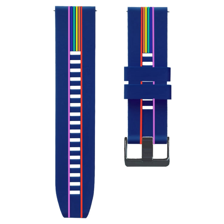 Rainbow Silicone Watchband, For Honor Magic Watch 2 46mm, For Honor Watch Dream
