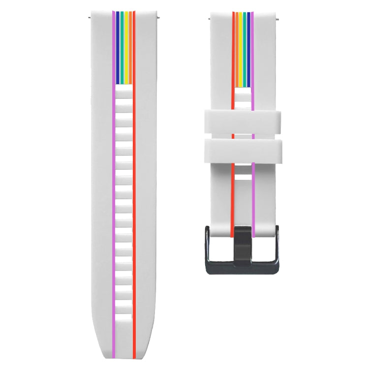 Rainbow Silicone Watchband, For Honor Magic Watch 2 46mm, For Honor Watch Dream