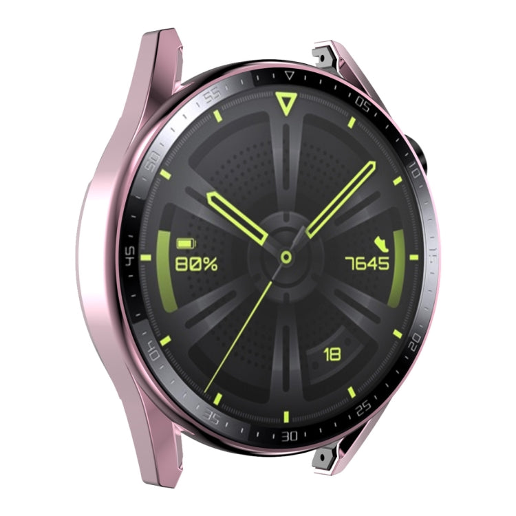 For Huawei Watch GT 3 46mm ENKAY PC Frame + Tempered Glass Protector Case With Scale
