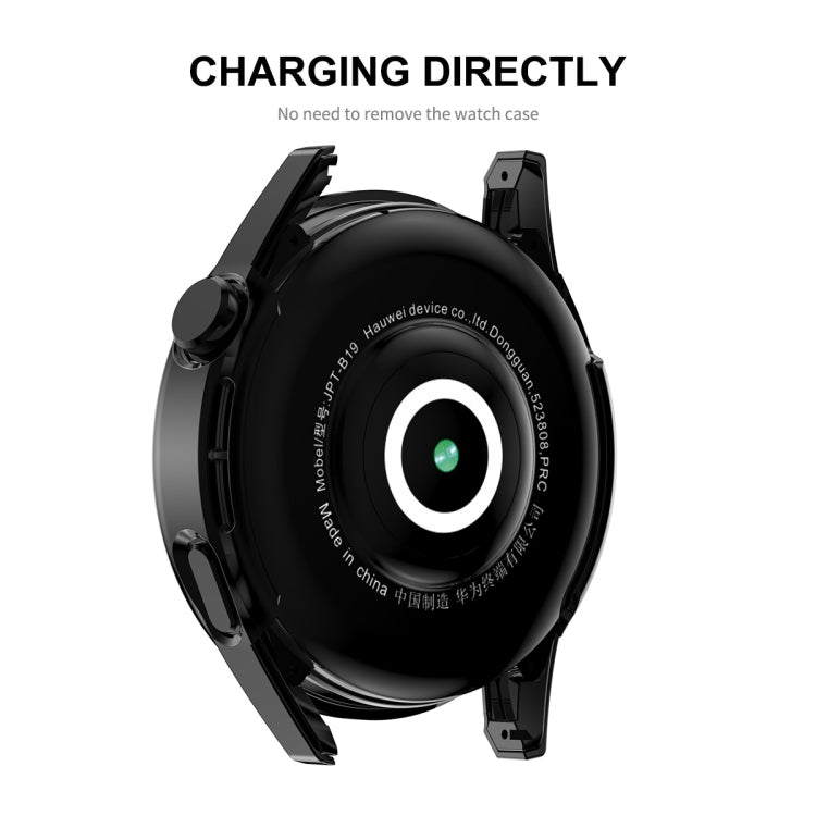 For Huawei Watch GT 3 42mm ENKAY Matte PC Frame + Tempered Glass Protector Case