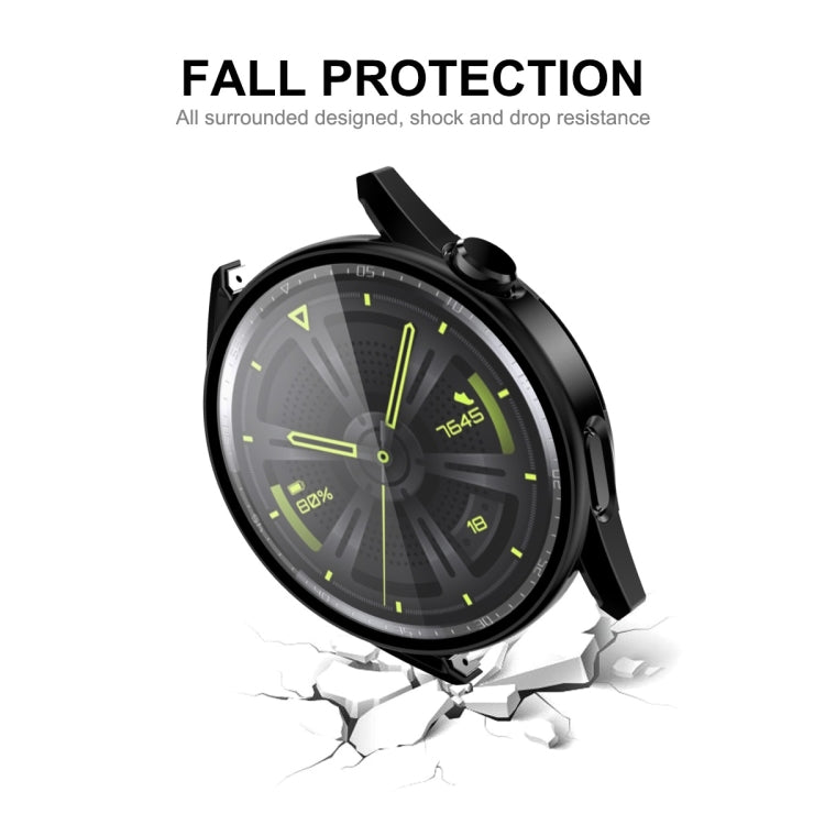 For Huawei Watch GT 3 46mm ENKAY Matte PC Frame + Tempered Glass Protector Case