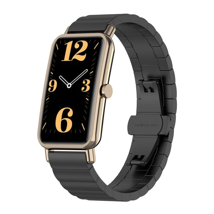 One Bead Metal Steel Watch Strap, For Huawei Fit Mini