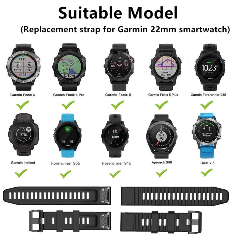 Silicone Sports Strap, For Garmin Approach s60, For Garmin Forerunner 935, For Garmin Forerunner 945