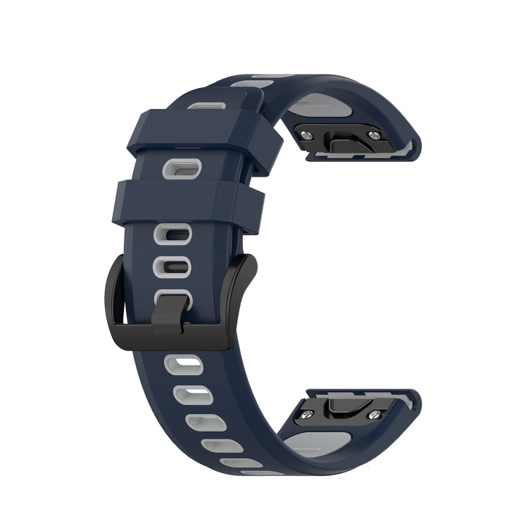 20mm Two-color Silicone Jack Watch Strap, For Garmin Fenix 7S