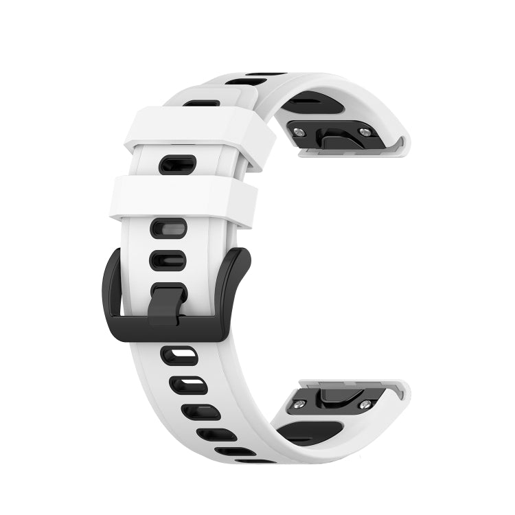 20mm Two-color Silicone Jack Watch Strap, For Garmin Fenix 7S