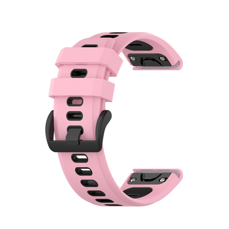 20mm Two-color Silicone Jack Watch Strap, For Garmin Fenix 7S