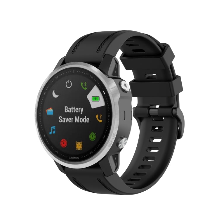 20mm Solid Color Silicone Quick Release Strap, For Garmin Fenix 7S