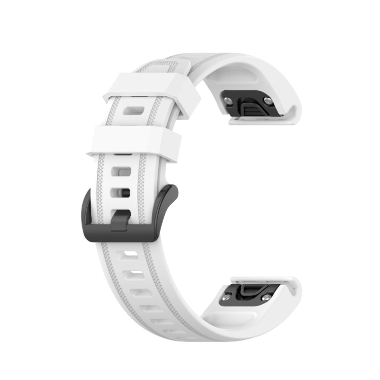 20mm Solid Color Silicone Quick Release Strap, For Garmin Fenix 7S
