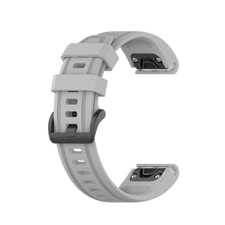 20mm Solid Color Silicone Quick Release Strap, For Garmin Fenix 7S