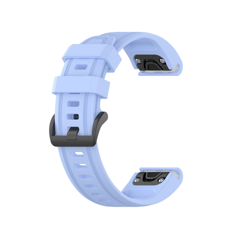 20mm Solid Color Silicone Quick Release Strap, For Garmin Fenix 7S