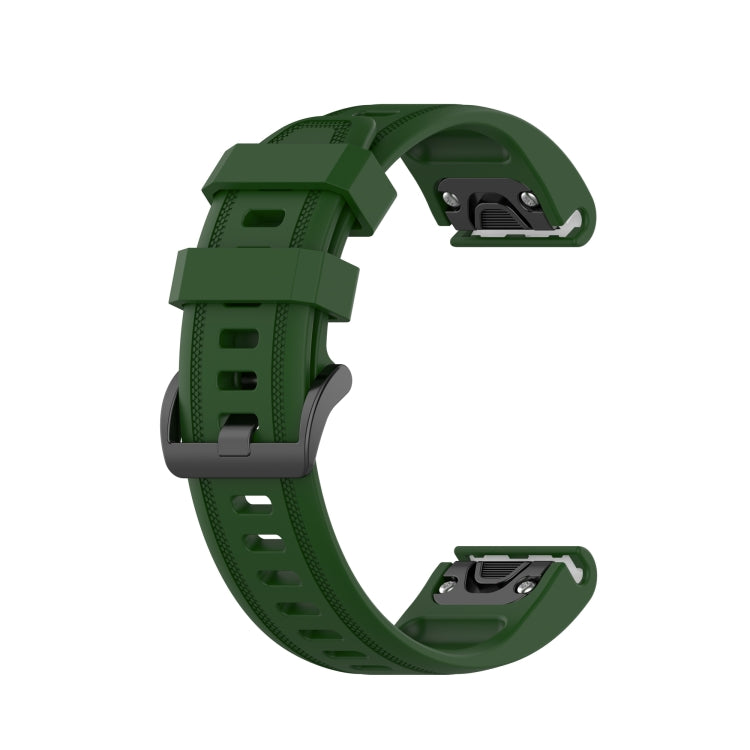 20mm Solid Color Silicone Quick Release Strap, For Garmin Fenix 7S