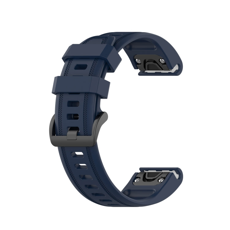 20mm Solid Color Silicone Quick Release Strap, For Garmin Fenix 7S