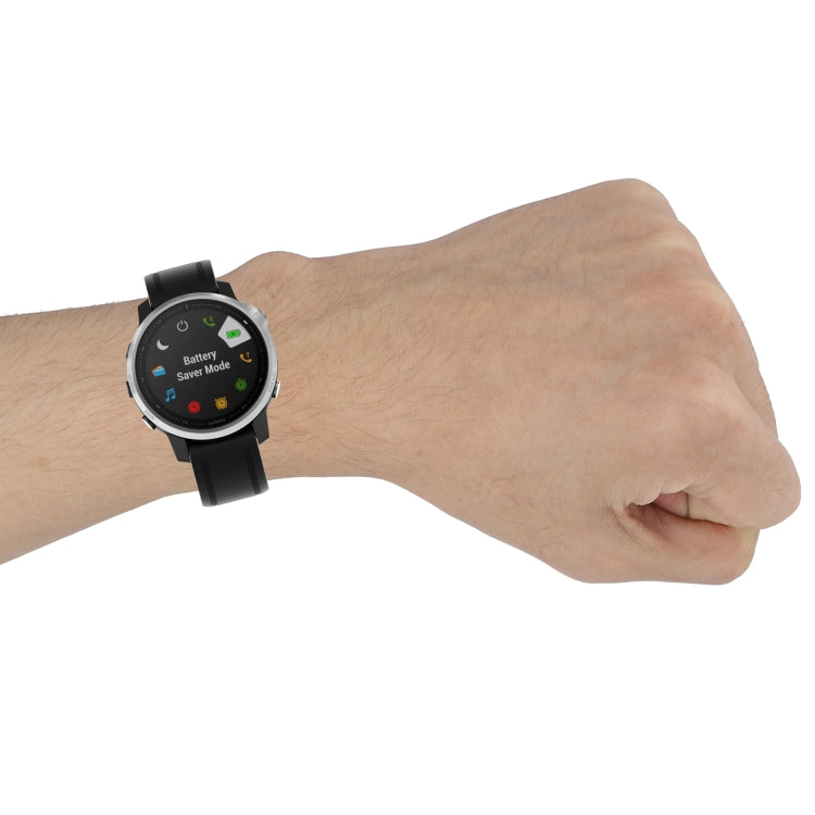 20mm Solid Color Silicone Quick Release Strap, For Garmin Fenix 7S