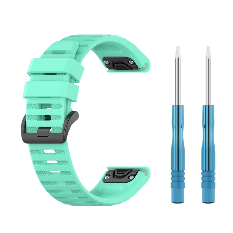 22mm Solid Color Silicone Quick Release Strap,, For Garmin Fenix 7 / EPIX