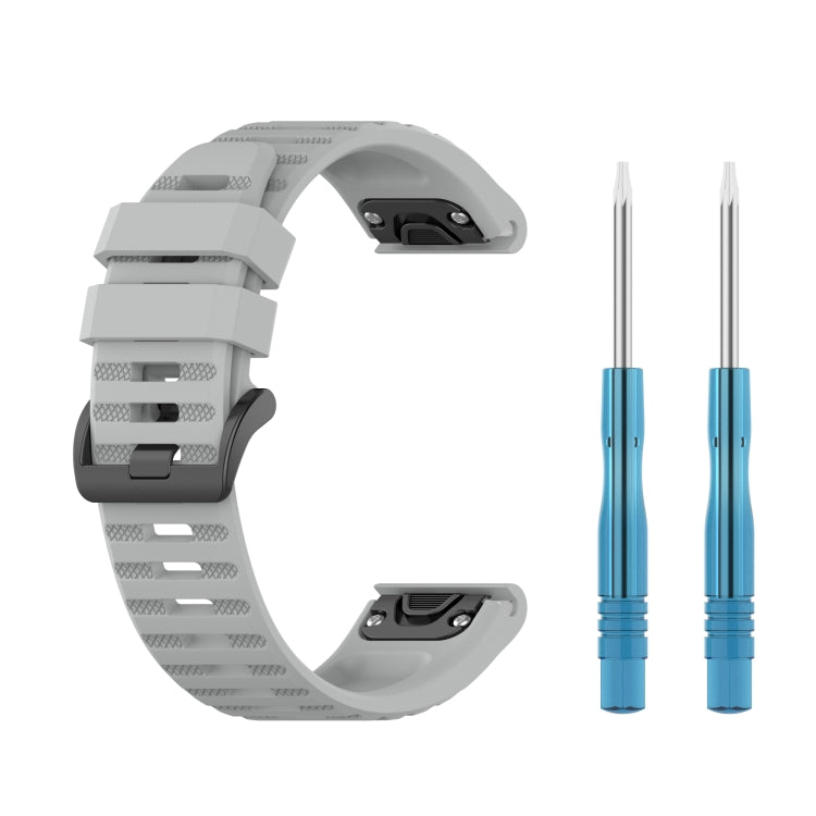 22mm Solid Color Silicone Quick Release Strap,, For Garmin Fenix 7 / EPIX