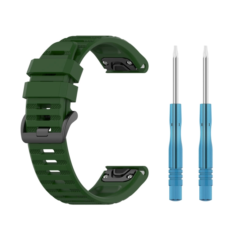 22mm Solid Color Silicone Quick Release Strap,, For Garmin Fenix 7 / EPIX