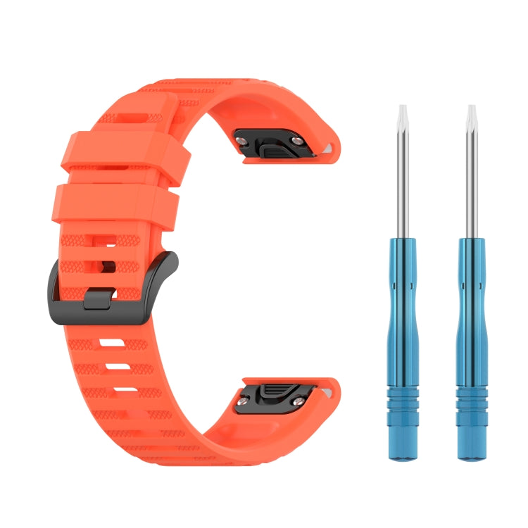22mm Solid Color Silicone Quick Release Strap,, For Garmin Fenix 7 / EPIX