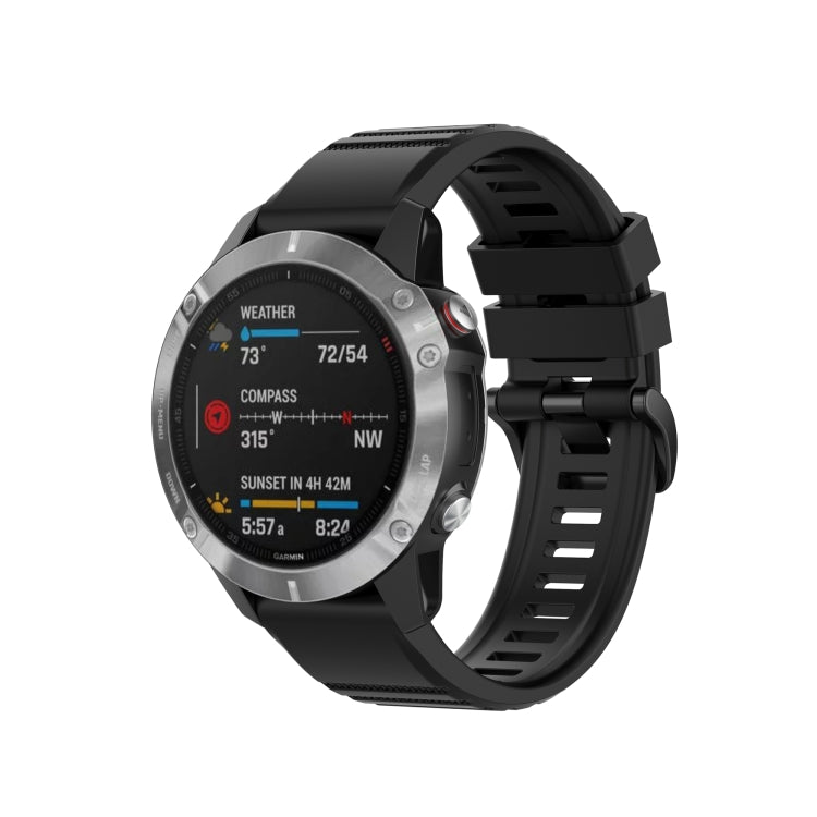26mm Solid Color Silicone Quick Release Strap, For Garmin Fenix 7X