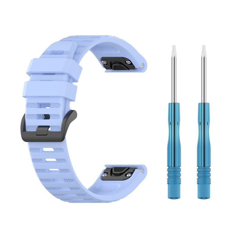 26mm Solid Color Silicone Quick Release Strap, For Garmin Fenix 7X