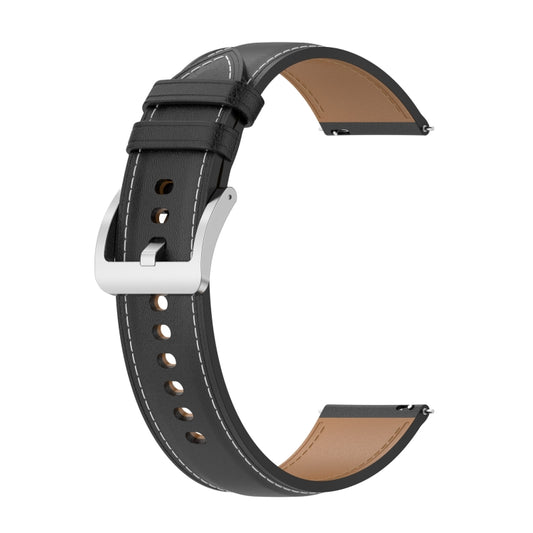 Calf Texture Sewing Thread Watchband, For Samsung Galaxy Watch 3 45mm, For Samsung Galaxy Watch 46mm, For Samsung Galaxy Gear S3 Classic / Gear S3 Frontier
