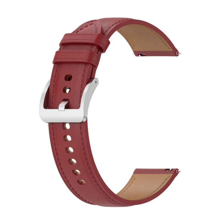 Calf Texture Sewing Thread Watchband, For Samsung Galaxy Watch 3 45mm, For Samsung Galaxy Watch 46mm, For Samsung Galaxy Gear S3 Classic / Gear S3 Frontier