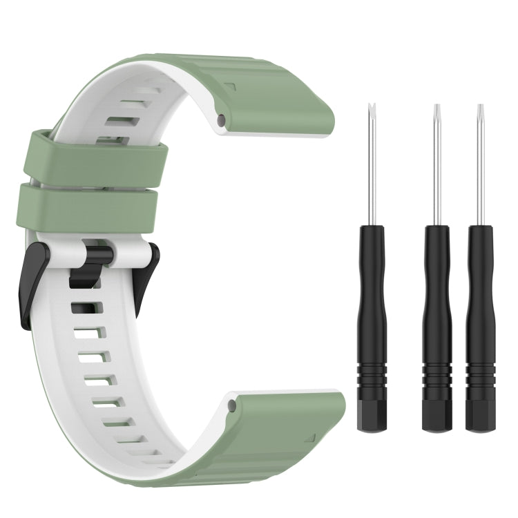 22mm Silicone Mixing Color Watch Strap, For Garmin Forerunner 945, For Garmin Instinct