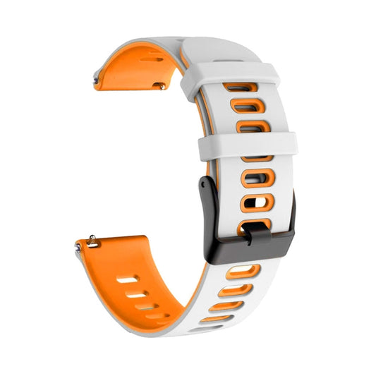 20mm Mixed-Color Silicone Strap, For Samsung Galaxy Watch 4 Classic 42mm, For Samsung Galaxy Watch 4 Classic 46mm