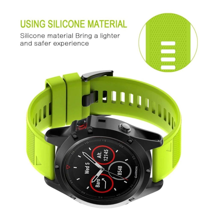 20mm Silicone Watch Strap, For Garmin Fenix 6S, For Garmin Fenix 5S plus
