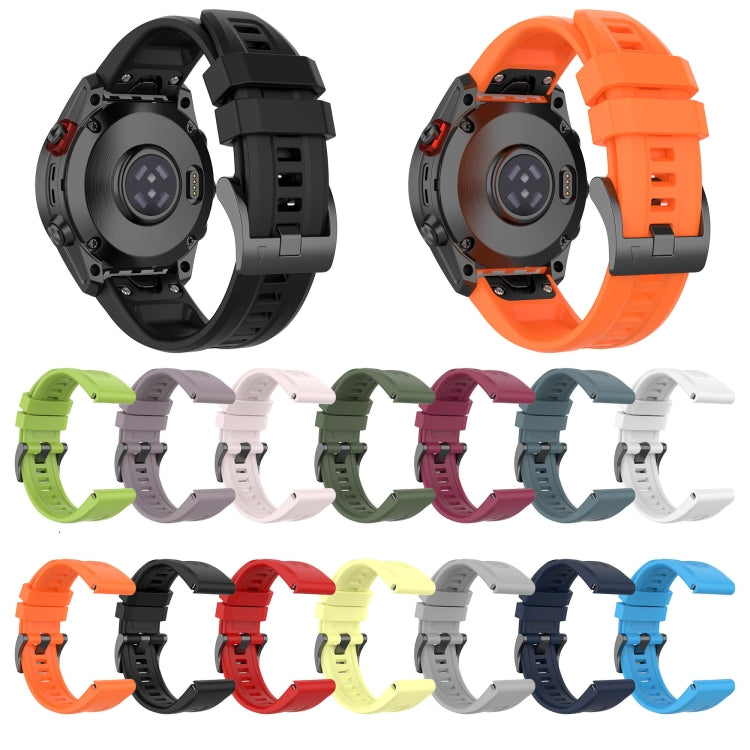 22mm Silicone Solid Color Watch Band, For Garmin Instinct 2, For Garmin Instinct, For Garmin Approach S62