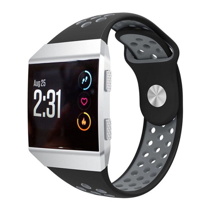 For Fitbit Ionic Breathable Two-tone Silicone Watch Band
