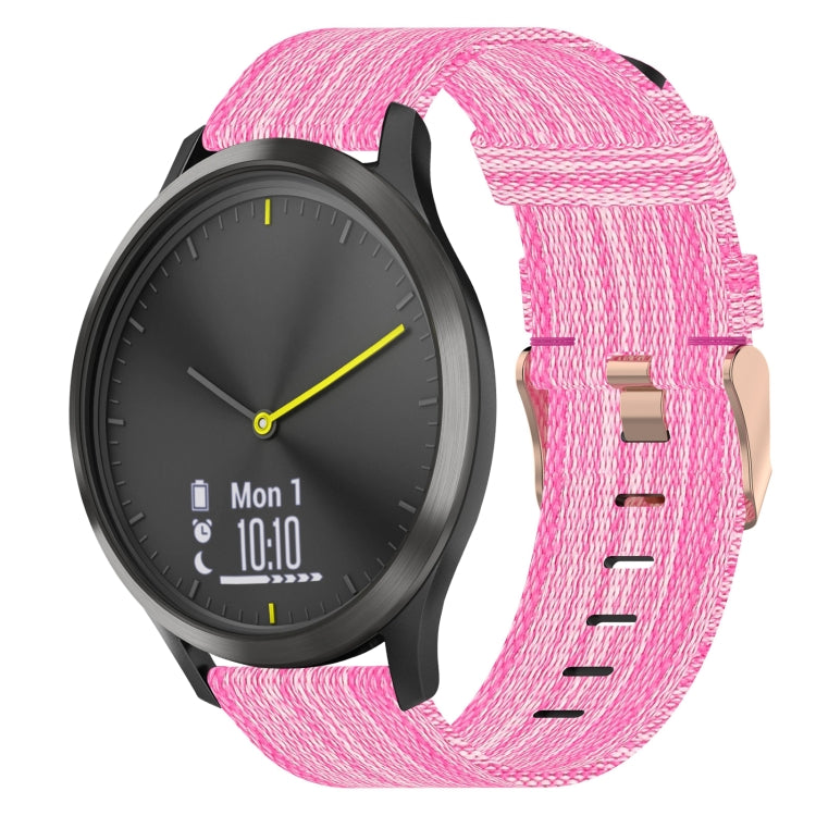 20mm Nylon Woven Watch Band, For Garmin Garminmove Style, For Garmin Vivomove, For Garmin Vivomove HR Sport, For Garmin Vivoactive 3, For Garmin Vivoactive3 Music, For Garmin Forerunner 245