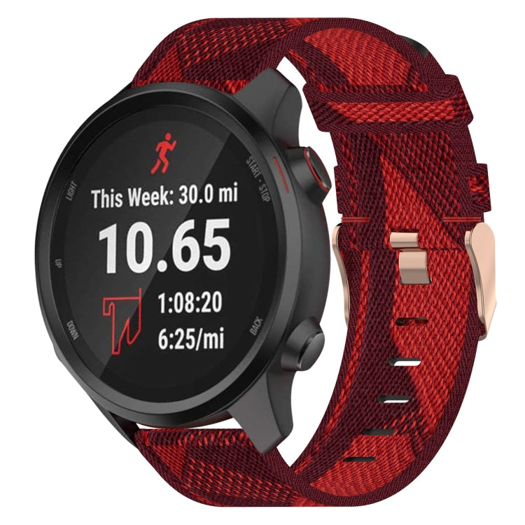 20mm Nylon Woven Watch Band, For Garmin Garminmove Style, For Garmin Vivomove, For Garmin Vivomove HR Sport, For Garmin Vivoactive 3, For Garmin Vivoactive3 Music, For Garmin Forerunner 245