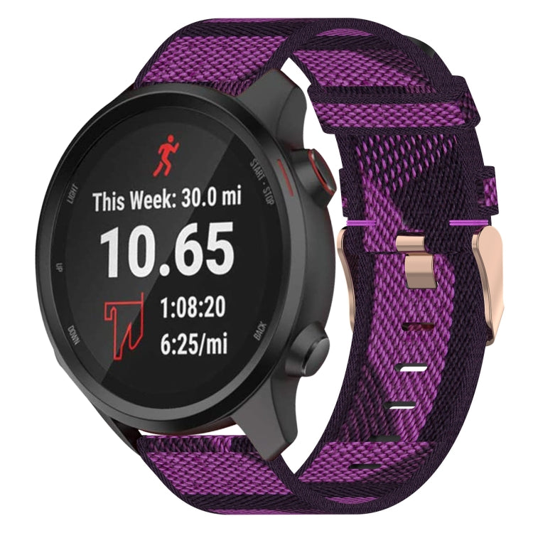 20mm Nylon Woven Watch Band, For Garmin Garminmove Style, For Garmin Vivomove, For Garmin Vivomove HR Sport, For Garmin Vivoactive 3, For Garmin Vivoactive3 Music, For Garmin Forerunner 245