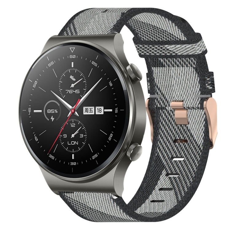 22mm Nylon Woven Watch Band, For Huawei Watch GT3 Pro 46mm, For Huawei Watch GT3 46mm, For Huawei Watch GT Runner, For Huawei Watch 3, For Huawei Watch 3 Pro, For Huawei GT2 Pro