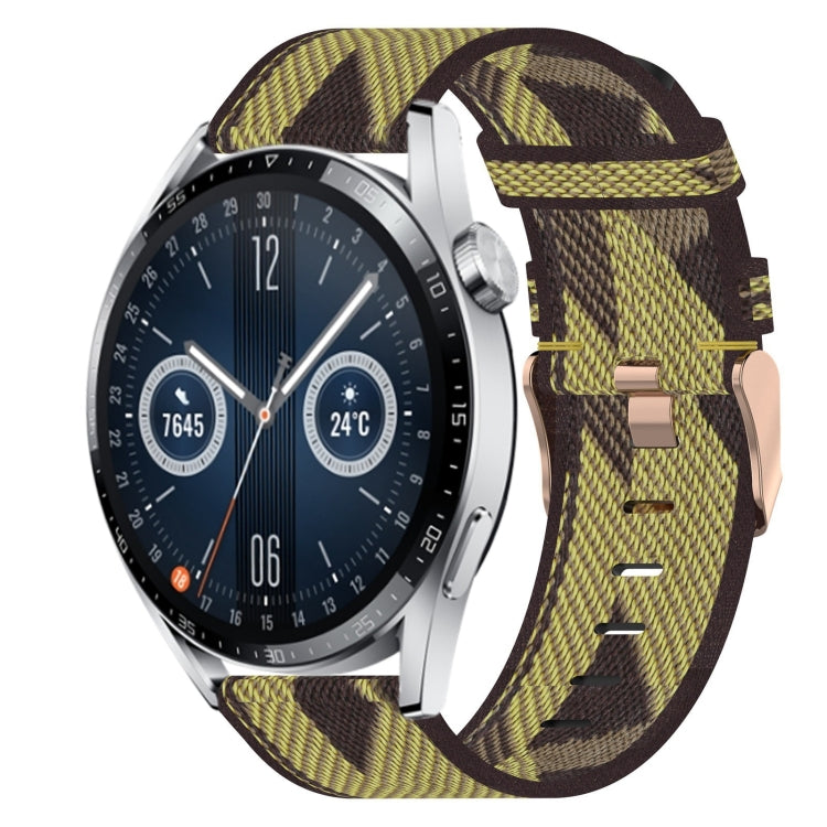 20mm Nylon Woven Watch Band, For Huawei Watch GT3 Pro 43mm, For Huawei Watch GT3 42mm, For Huawei Watch GT2 42mm, For Huawei Watch 2, For Honor Watch ES, For Honor MagicWatch2 42mm