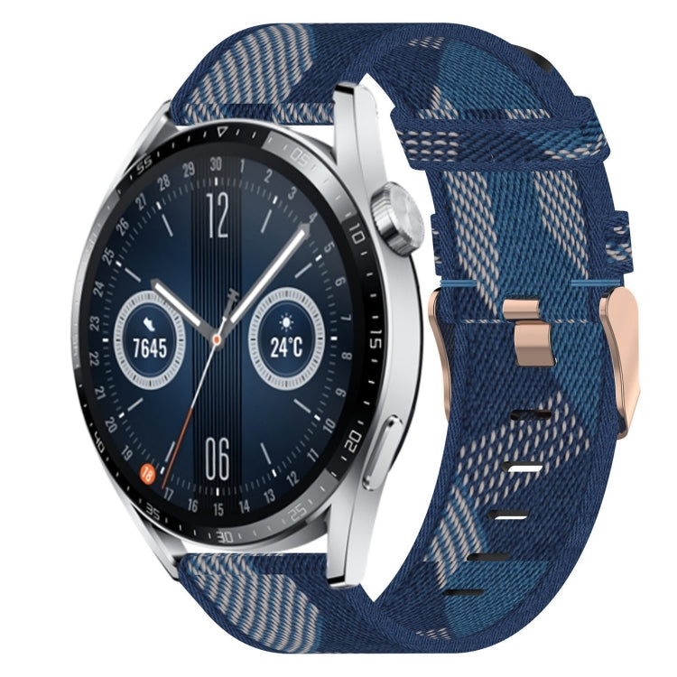 20mm Nylon Woven Watch Band, For Huawei Watch GT3 Pro 43mm, For Huawei Watch GT3 42mm, For Huawei Watch GT2 42mm, For Huawei Watch 2, For Honor Watch ES, For Honor MagicWatch2 42mm