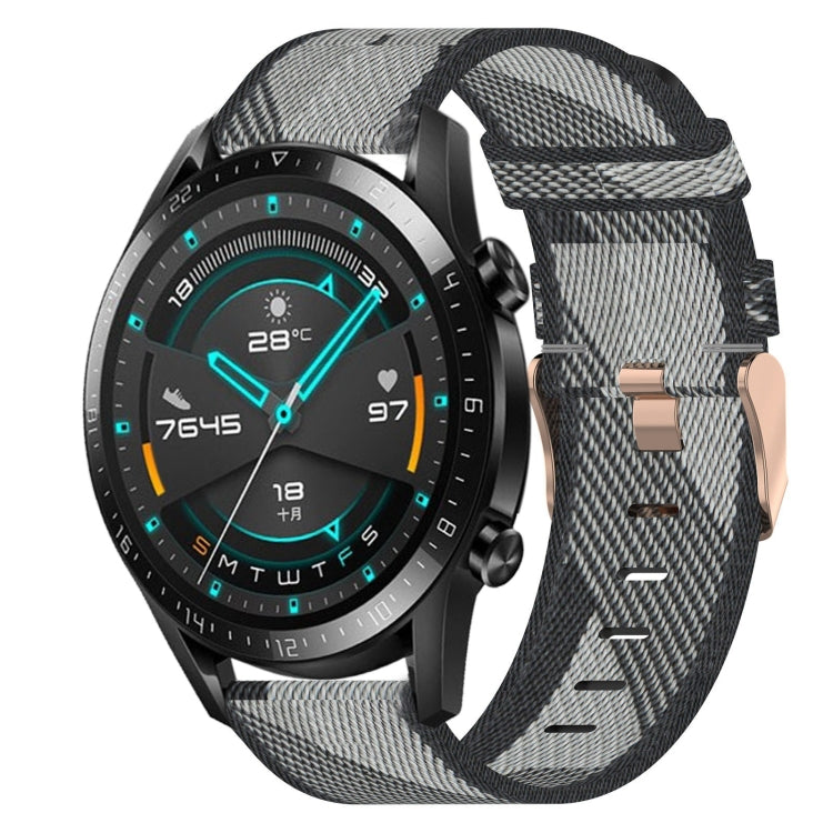 20mm Nylon Woven Watch Band, For Huawei Watch GT3 Pro 43mm, For Huawei Watch GT3 42mm, For Huawei Watch GT2 42mm, For Huawei Watch 2, For Honor Watch ES, For Honor MagicWatch2 42mm