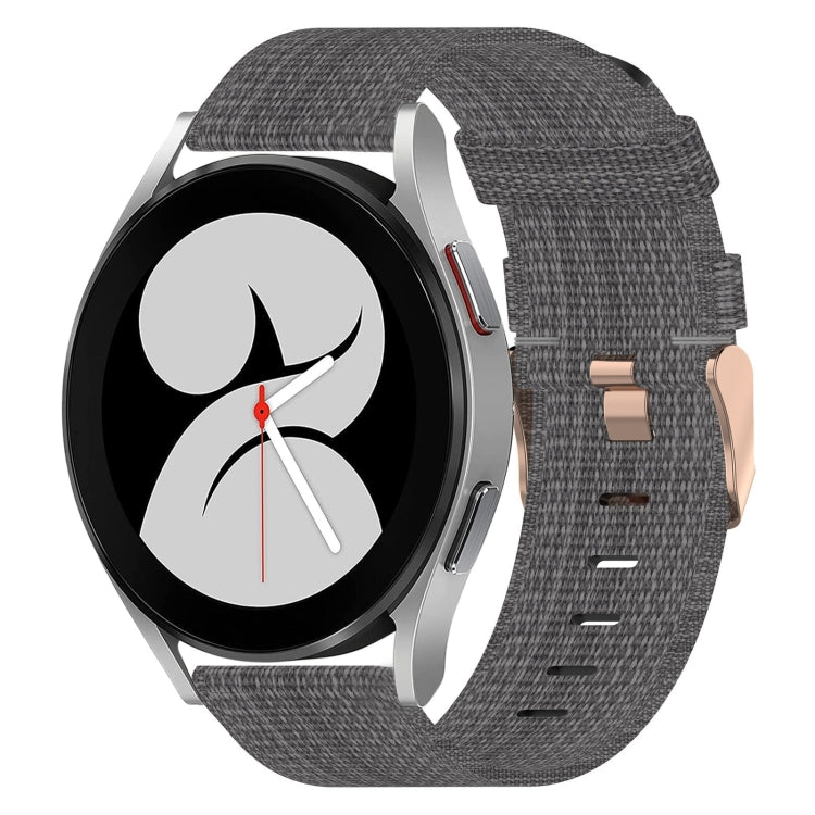 20mm Nylon Woven Watch Band, For Samsung Galaxy Watch 4 40mm, For Samsung Galaxy Watch 4 44mm, For Samsung  Galaxy Watch 4 Classic 42mm, For Samsung  Galaxy Watch 4 Classic 46mm, For Samsung Galaxy Watch 3 41mm, For Samsung Galaxy Watch Active 2 40mm