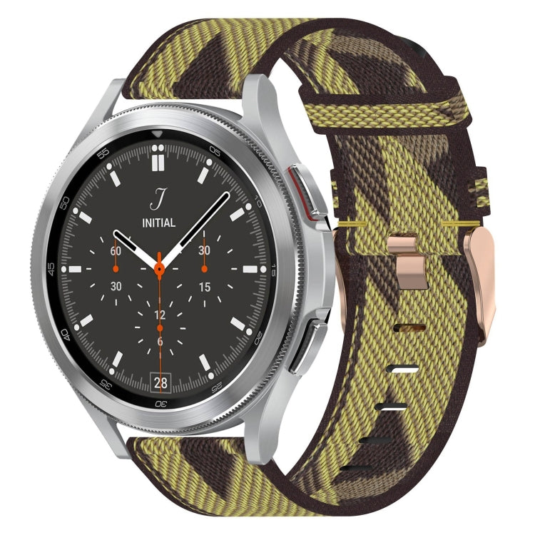20mm Nylon Woven Watch Band, For Samsung Galaxy Watch 4 40mm, For Samsung Galaxy Watch 4 44mm, For Samsung  Galaxy Watch 4 Classic 42mm, For Samsung  Galaxy Watch 4 Classic 46mm, For Samsung Galaxy Watch 3 41mm, For Samsung Galaxy Watch Active 2 40mm