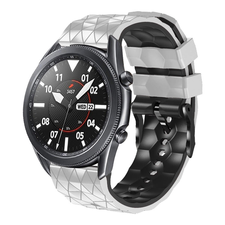 22mm Football Pattern Two-Color Silicone Strap, For Ticwatch Pro 2021