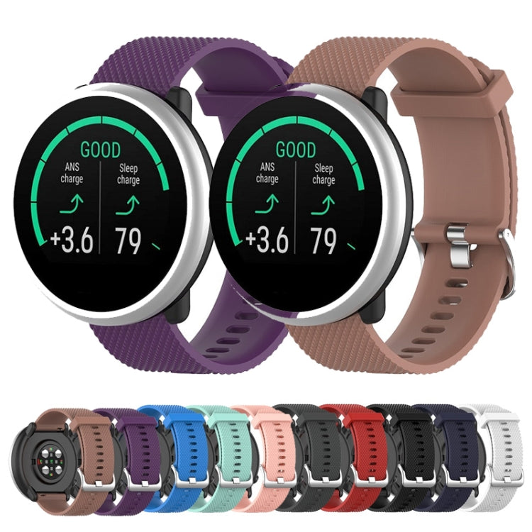 For POLAR Ignite Fashion Textured Silicone Replacement Watch Band, White, Black, Midnight Blue, Red, Grey, Pink, Teal, Blue, Purple, Brown