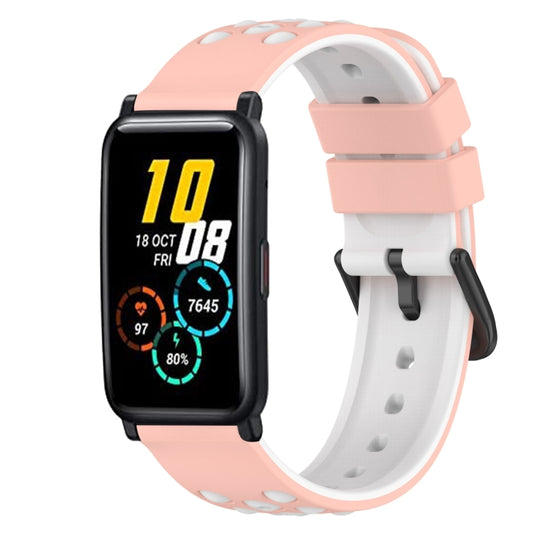 22mm Two-Color Silicone Watch Band, For Honor Watch ES, For Honor MagicWatch2 42mm
