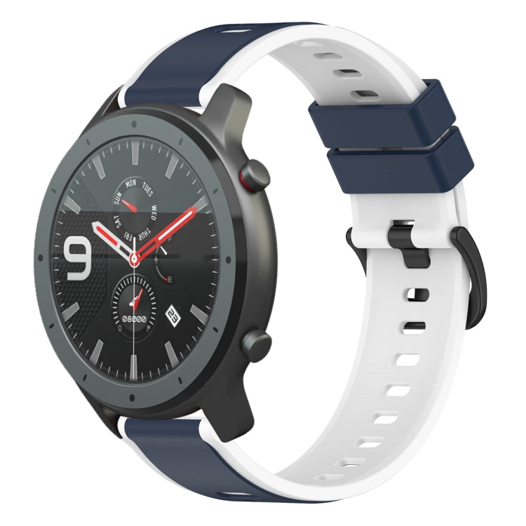 22mm Two-Color Silicone Watch Band, For Amazfit 3, For Amazfit GTR 47mm