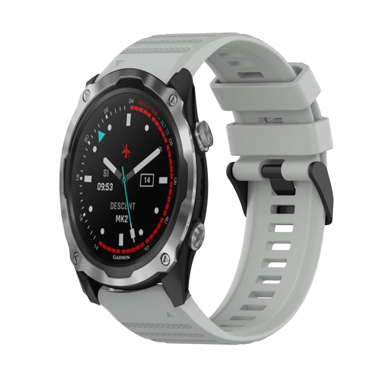 26mm Horizontal Texture Silicone Watch Band with Removal Tool, For Garmin Descent MK 2, For Garmin Descent MK 2i