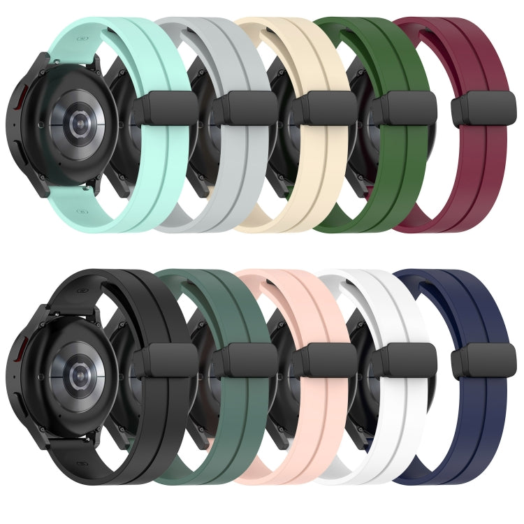 22mm Solid Color Magnetic Clasp Silicone Watch Band, For Xiaomi MI Watch Color