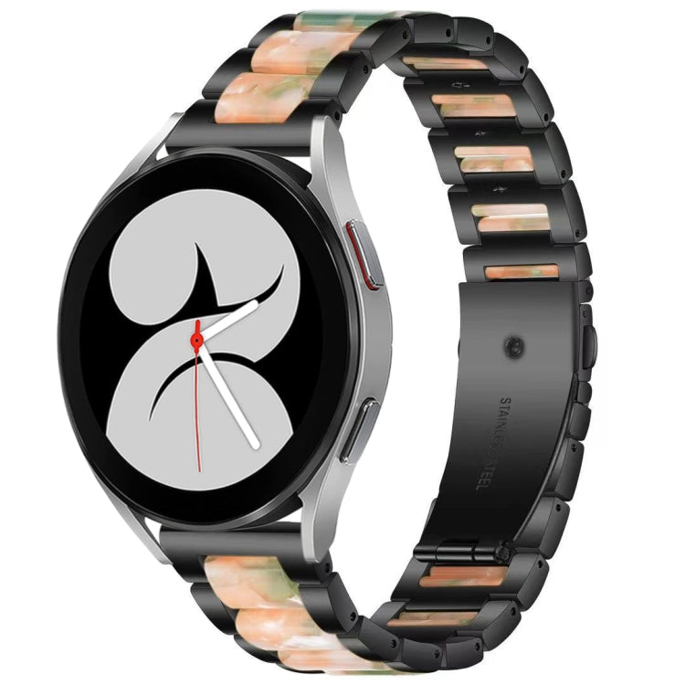 Interbead Resin Metal Watch Band, For Galaxy Watch 5 40 / 44mm, For Galaxy Watch 5 Pro 45mm, For Galaxy Watch 4 40 / 44mm