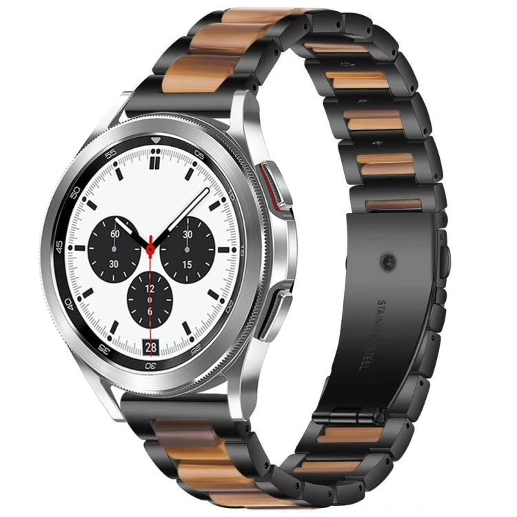 Interbead Resin Metal Watch Band, For Galaxy Watch 4 Classic 42 / 46mm