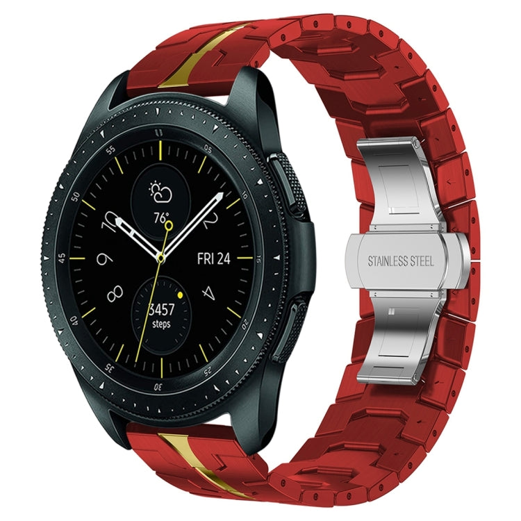 Armor Stainless Steel Metal Watch Band, For Samsung Galaxy watch 42mm, For Samsung Galaxy Watch3 41mm, For Samsung Galaxy Gear Sport, For Samsung Galaxy Watch Active, For Samsung Galaxy Watch5 / Watch5 Pro, For Samsung Galaxy Watch4 / Watch4 Classic