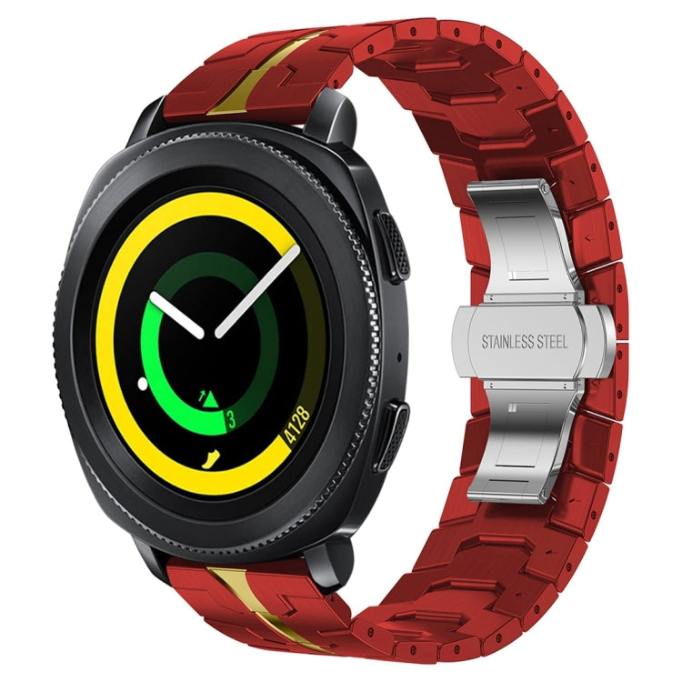 Armor Stainless Steel Metal Watch Band, For Samsung Galaxy watch 42mm, For Samsung Galaxy Watch3 41mm, For Samsung Galaxy Gear Sport, For Samsung Galaxy Watch Active, For Samsung Galaxy Watch5 / Watch5 Pro, For Samsung Galaxy Watch4 / Watch4 Classic