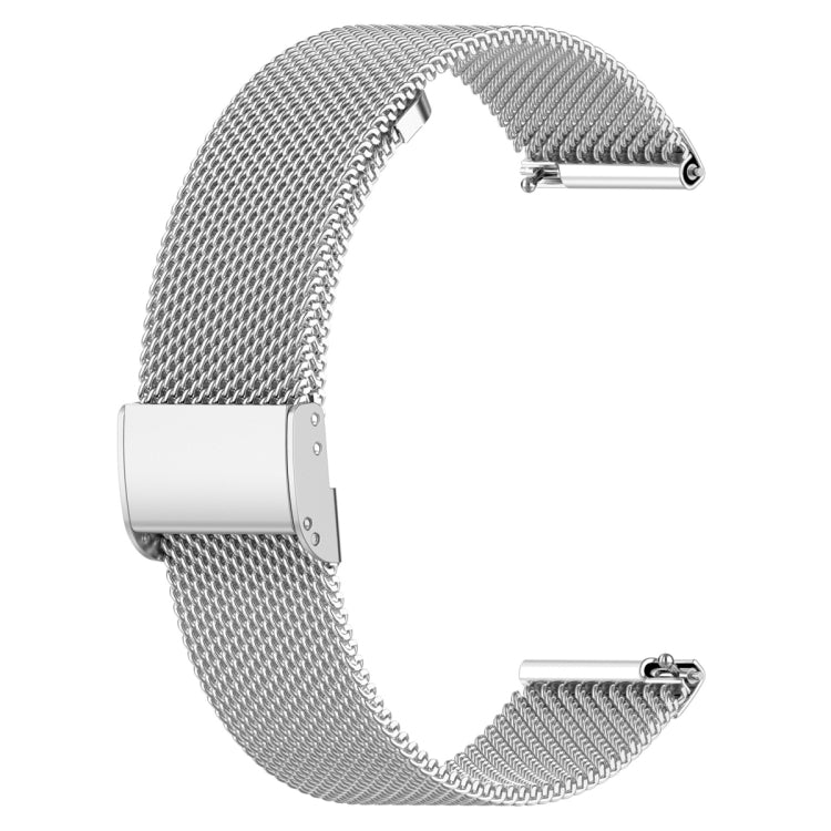 Integrated Milan Buckle Fine Mesh Metal Watch Band, For Fitbit Versa 4 / Versa 3 / Sense 2 / Sense